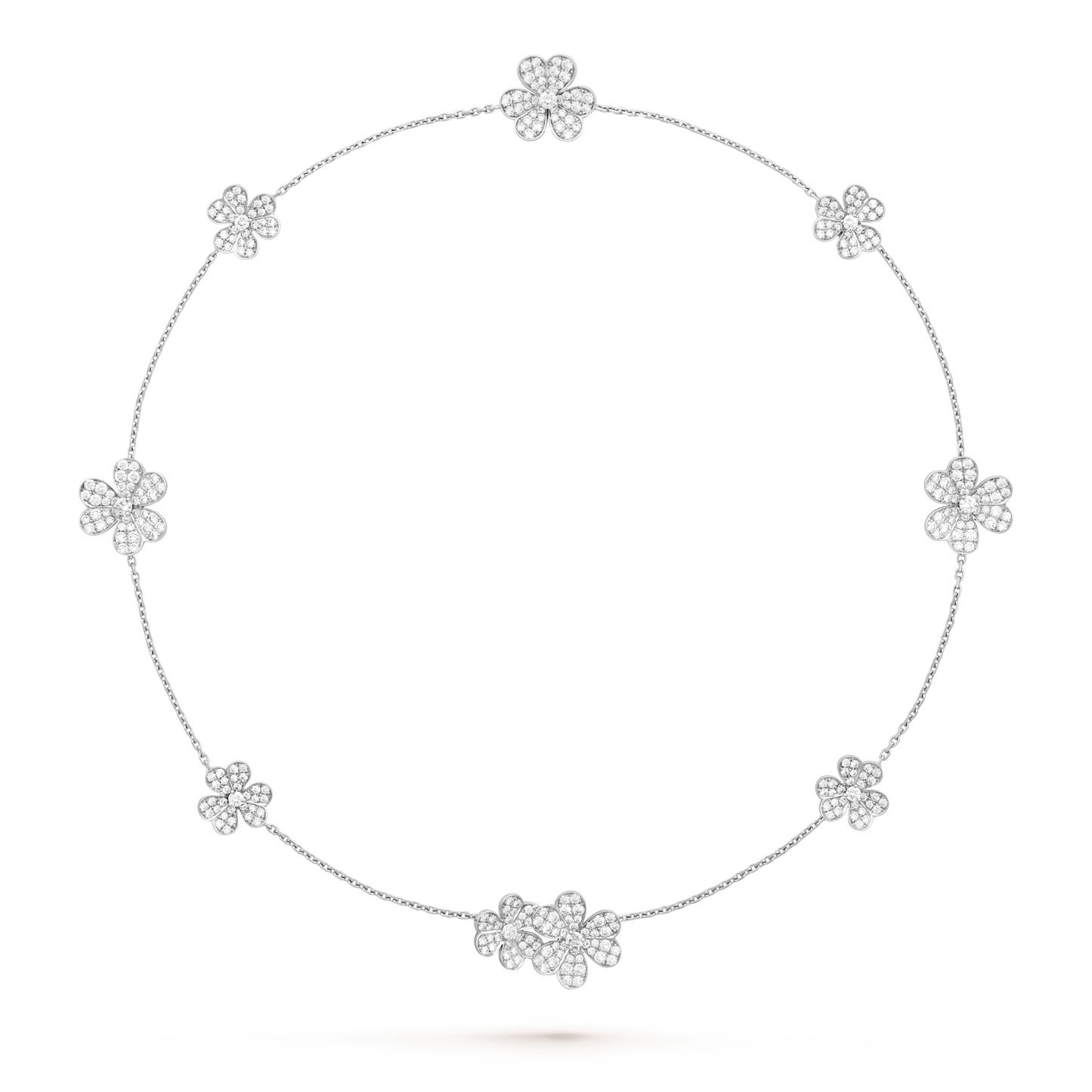 [Luxe Jewelry]FRIVOLE SILVER 9 FLOWERS NECKLACE
