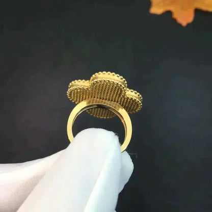 [Luxe Jewelry]CLOVER MALACHITE RING