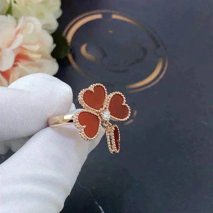 [Luxe Jewelry]SWEET CLOVER CARNELIAN RING