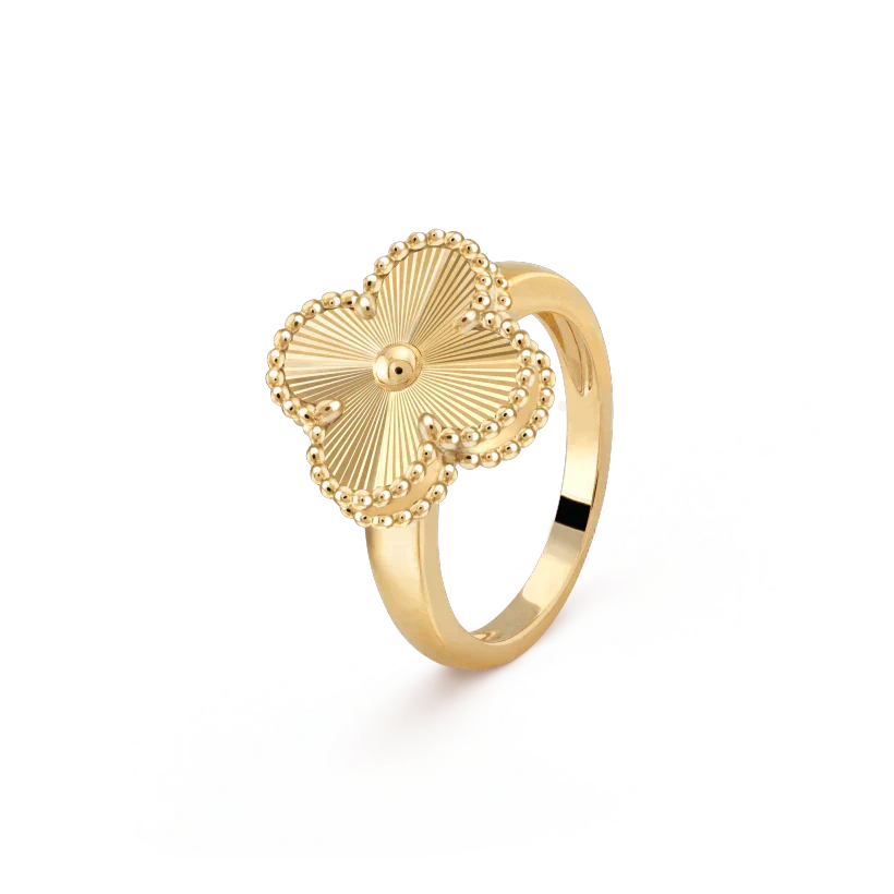 [Luxe Jewelry]CLOVER GOLD RING