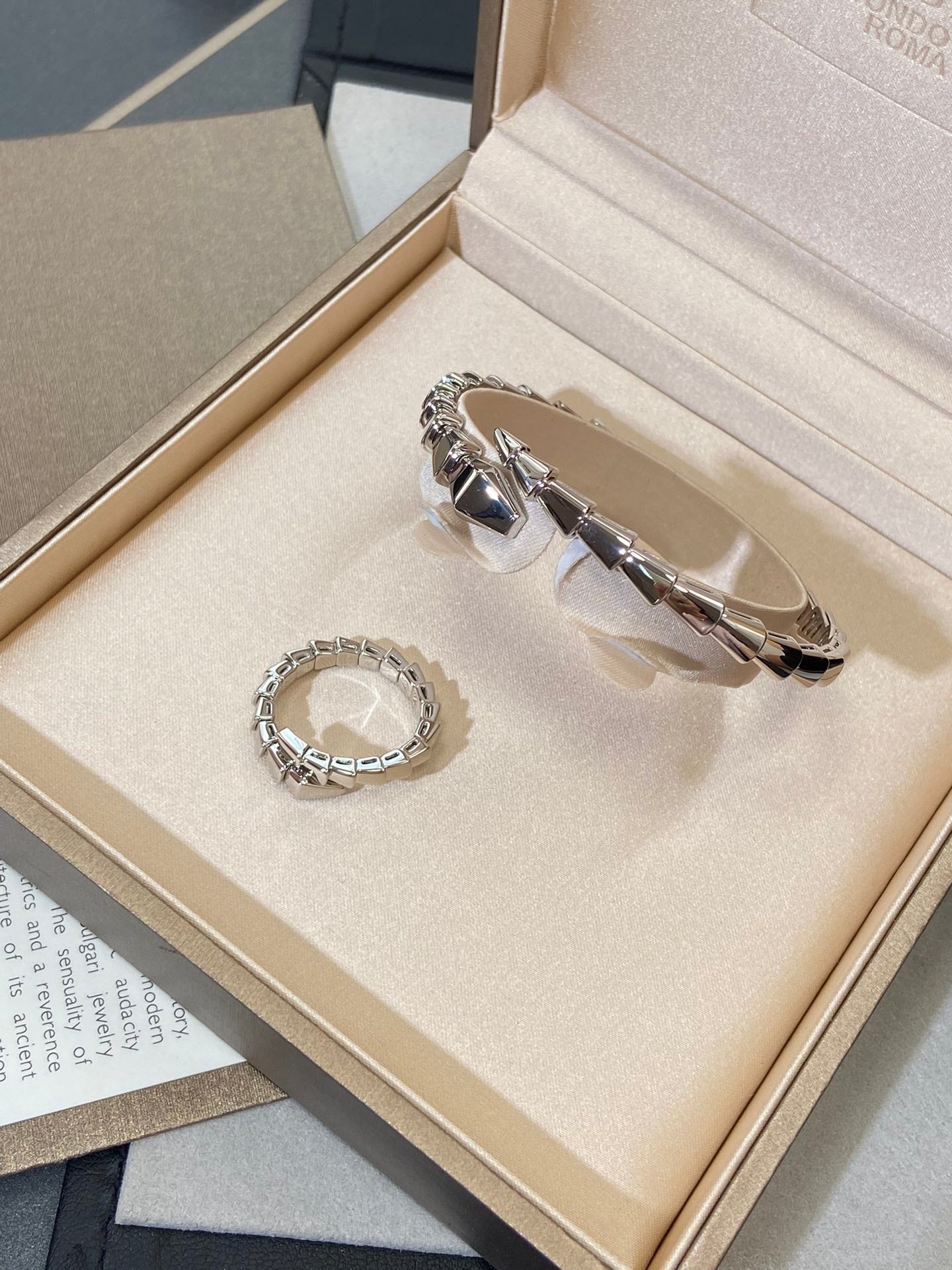 [Luxe Jewelry]SERPENTI VIPER SILVER BRACELET