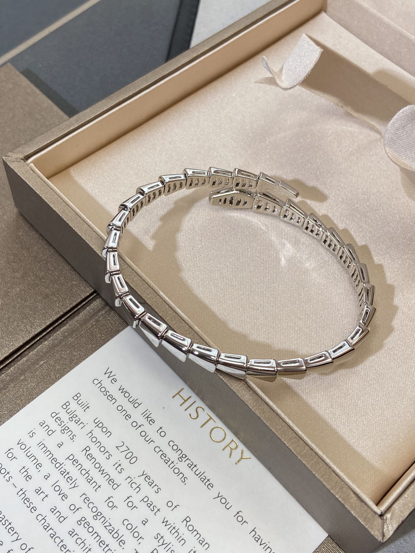[Luxe Jewelry]SERPENTI VIPER SILVER BRACELET