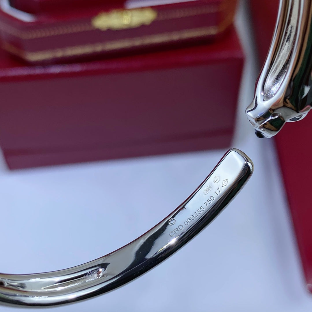 [Luxe Jewelry]PANTHERE SILVER OPEN BRACELET