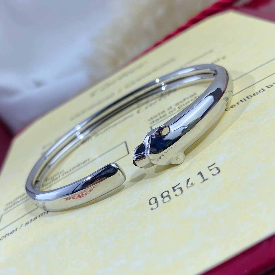 [Luxe Jewelry]PANTHERE SILVER OPEN BRACELET