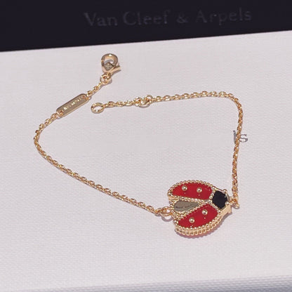 [Luxe Jewelry]LUCKY SPRING 1 MOTIF PINK GOLD BRACELET
