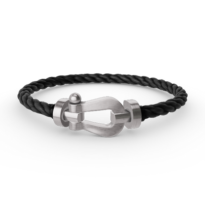 [Luxe Jewelry]FORCE LARGE HORSESHOE NO DIAMOND BRACELET SILVER