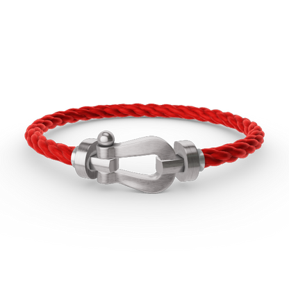 [Luxe Jewelry]FORCE LARGE HORSESHOE NO DIAMOND BRACELET SILVER