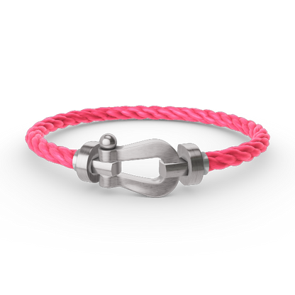 [Luxe Jewelry]FORCE LARGE HORSESHOE NO DIAMOND BRACELET SILVER