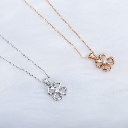 [Luxe Jewelry]FIOREVER NECKLACE DIAMOND CENTER