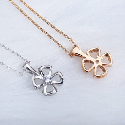 [Luxe Jewelry]FIOREVER NECKLACE DIAMOND CENTER