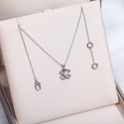 [Luxe Jewelry]FIOREVER NECKLACE DIAMOND CENTER