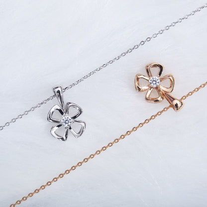 [Luxe Jewelry]FIOREVER NECKLACE DIAMOND CENTER