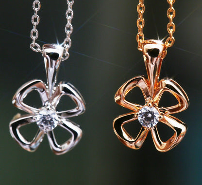 [Luxe Jewelry]FIOREVER NECKLACE DIAMOND CENTER