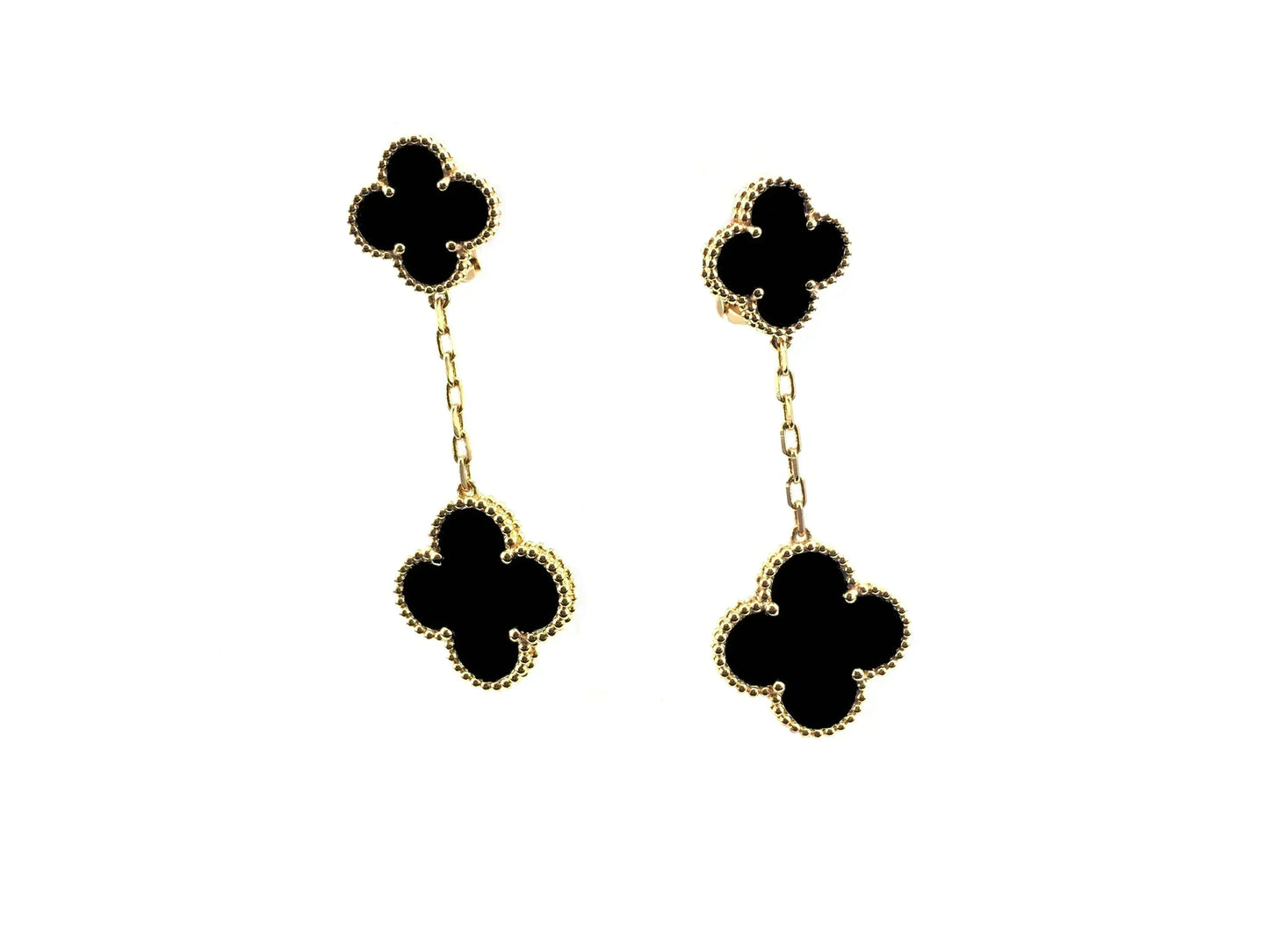[Luxe Jewelry]CLOVER 2 MOTIFS  EARRINGS (MULTIPLE CHOICESC
